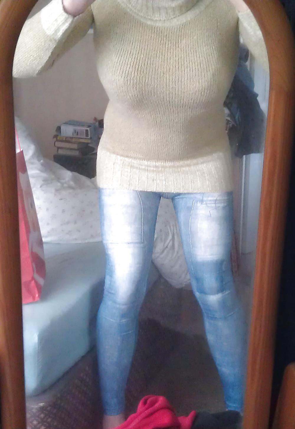 6P Sissy boi slut in jeggings