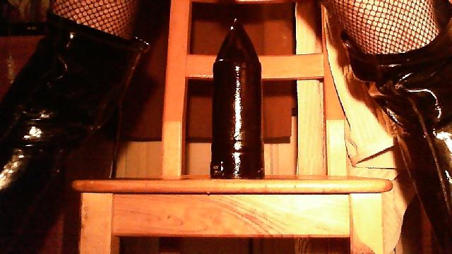 6P Huge dildo plug in my pussy