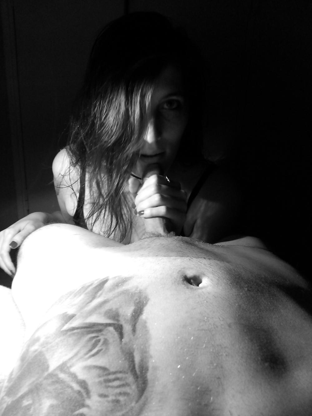 25P My amateur slave girlfriend sucking my dick