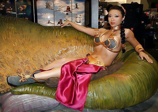 25P Hot Slave Leia Costplay