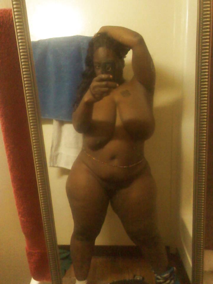 25P BEST EBONY BLACK SELFSHOT EVER!! MOSTLY CHUBBY SAGGY TITS