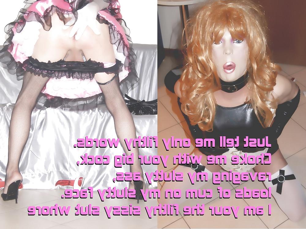 15P Caption sissy slut
