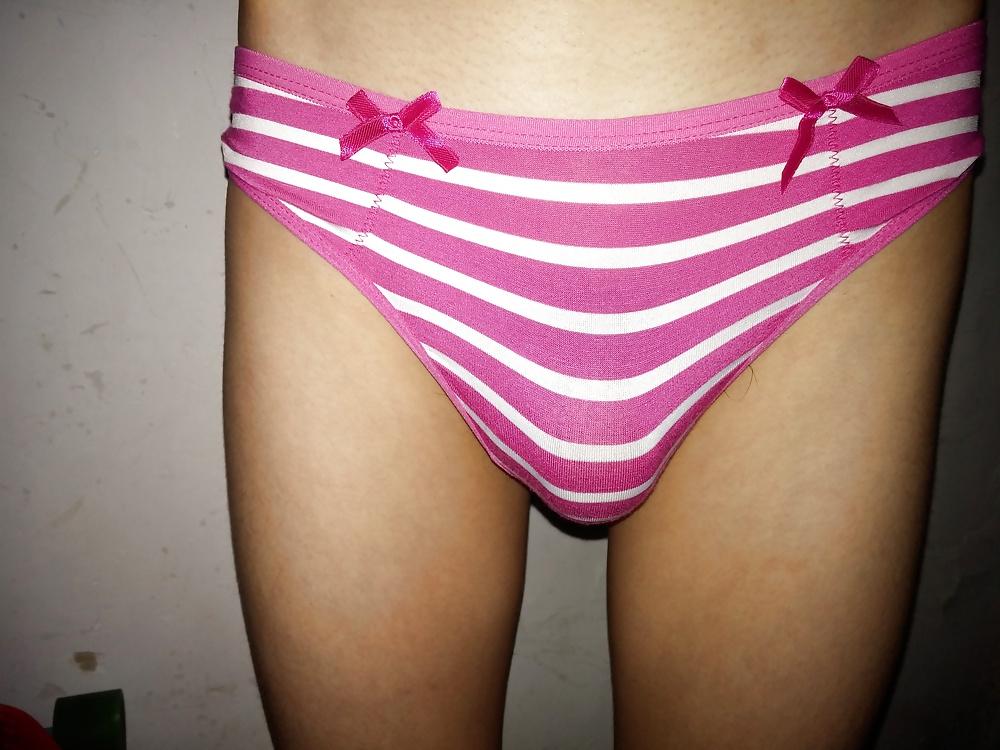 11P This time i try sister's T-back