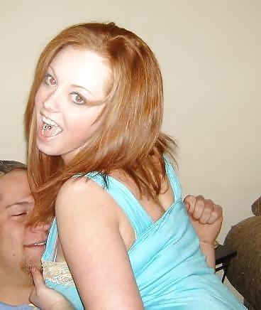 25P Hottest Redhead Sorority Girl - Huge Natural Tits