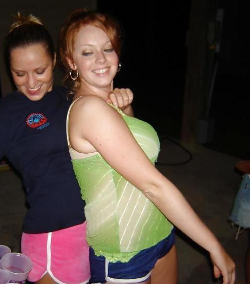 25P Hottest Redhead Sorority Girl - Huge Natural Tits