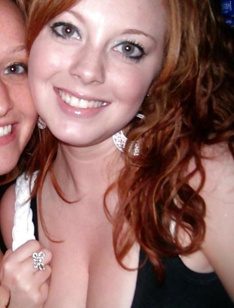 25P Hottest Redhead Sorority Girl - Huge Natural Tits