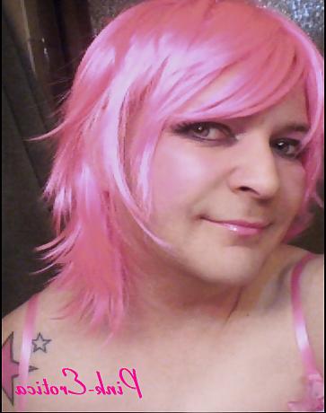 23P Pink-Erotica Sissyboy Cross Dresser Pink Cami and Panties
