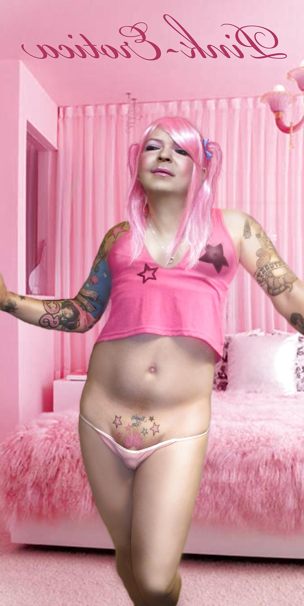 25P Pink-Erotica Sissyboy Cross Dresser Adorably Pink