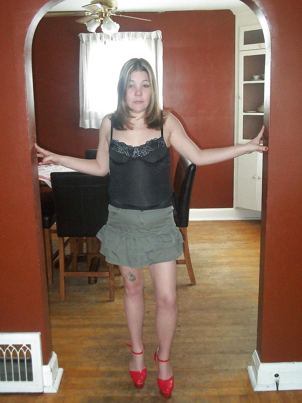 11P Heels & Mini-Skirt
