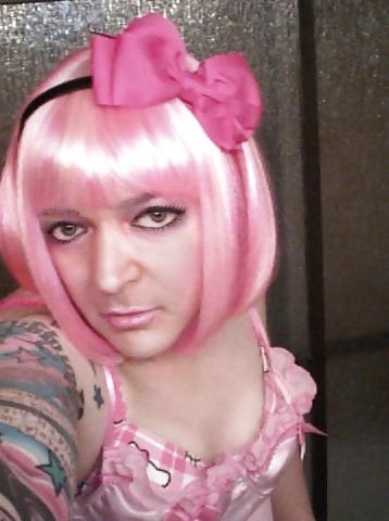 25P Pink-Erotica Sissyboy Cross Dresser Pink Moppet
