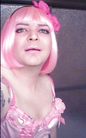 25P Pink-Erotica Sissyboy Cross Dresser Pink Moppet