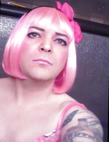 25P Pink-Erotica Sissyboy Cross Dresser Pink Moppet