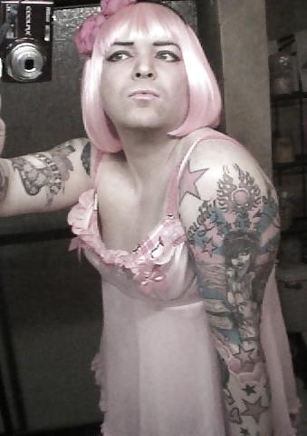 25P Pink-Erotica Sissyboy Cross Dresser Pink Moppet