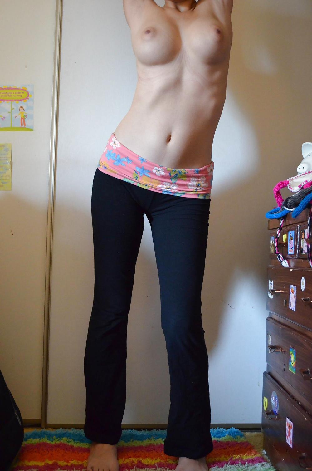 15P Would YOU FUCK this SKINNY SLUT with BIG TITS?