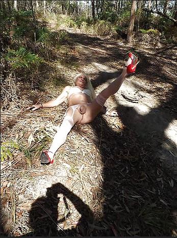 15P Sissy Slut in the woods