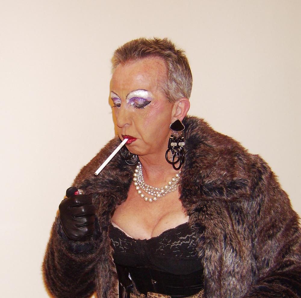 12P Smoking sissy slut mandy