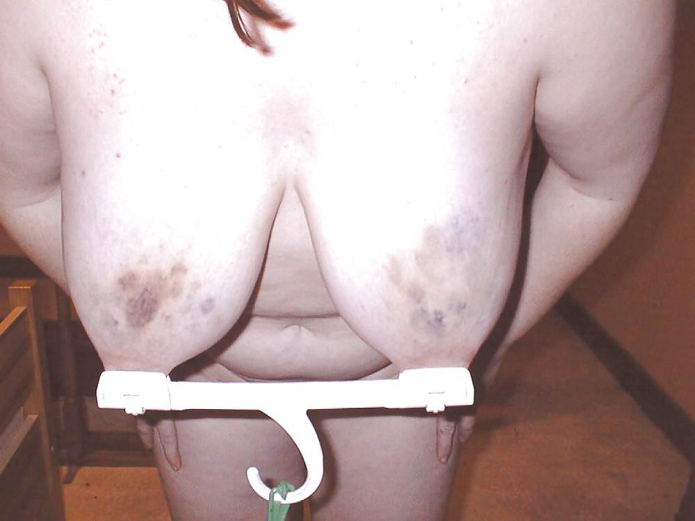 8P Tit torture slave