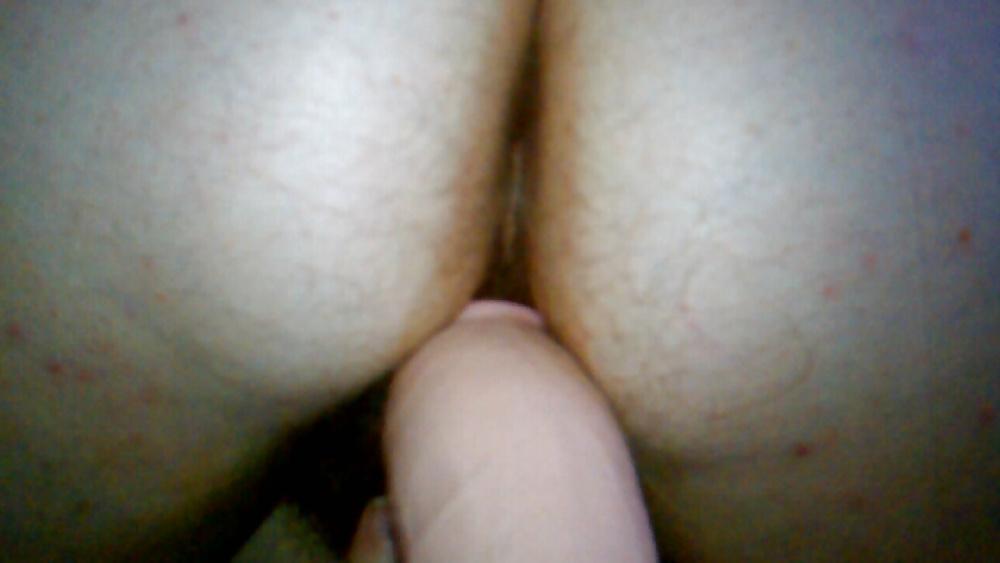 18P Hairy BBW Big Ass fucked huge dildo