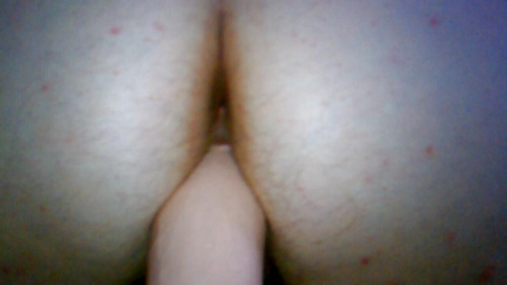 18P Hairy BBW Big Ass fucked huge dildo