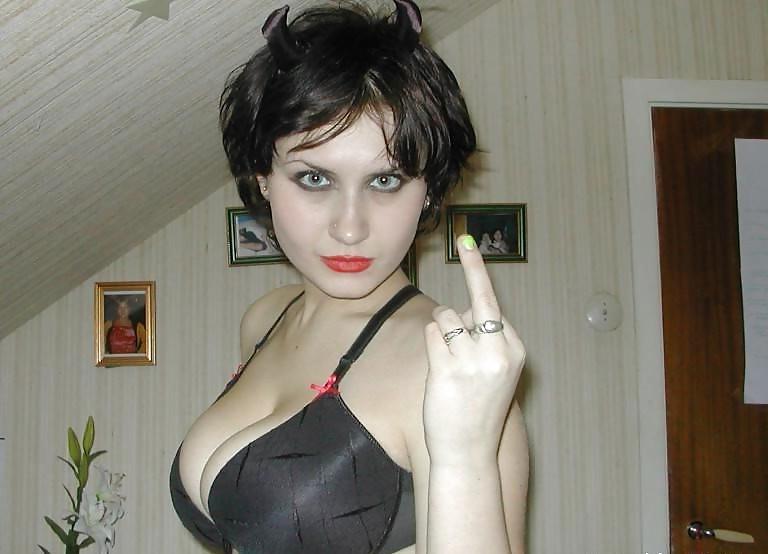 25P Goth girl with huge tits