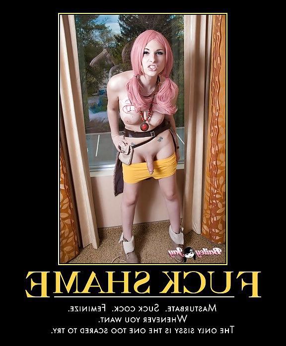 25P Inspiring sissy captions