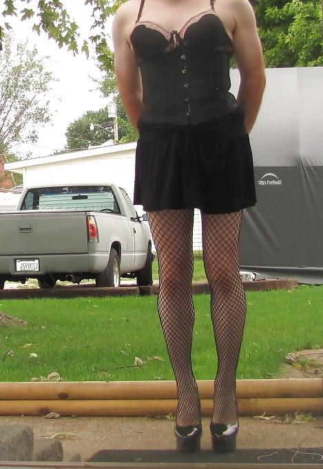 19P Sissy slut outside