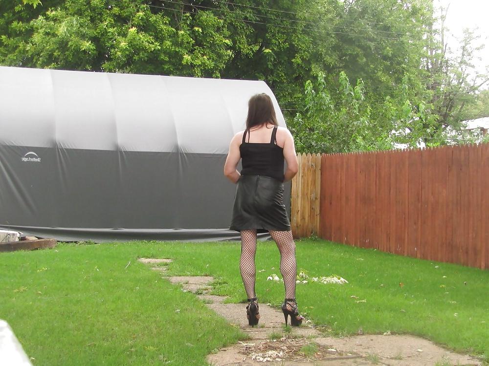 19P Sissy slut outside