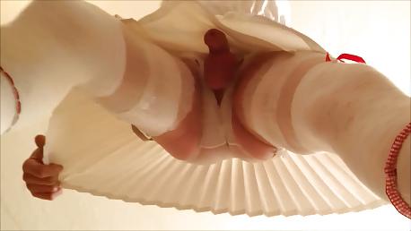 25P SKIRT LIFTING.tight panties