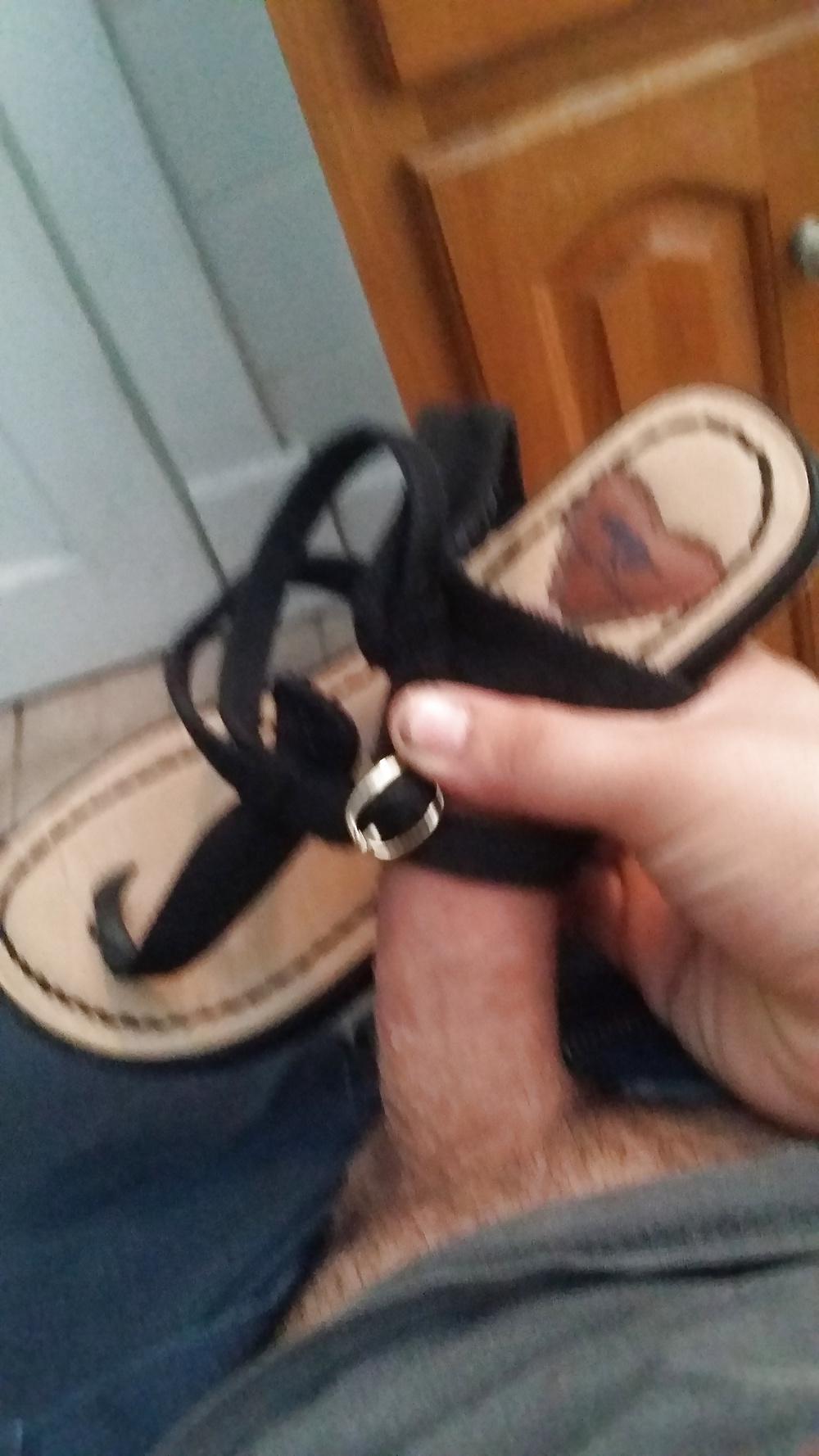 9P Playing with NOT my  sister in law's panties and shoes