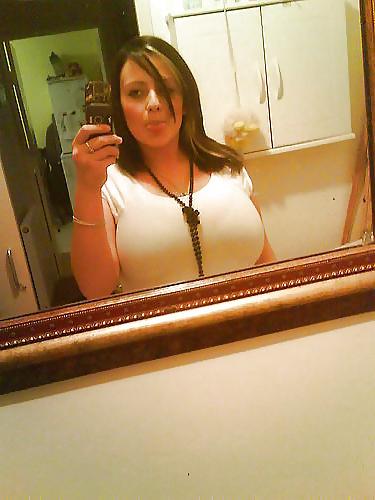 18P Some Hot Brunette Amateur Girl With Huge Natural Tits #1