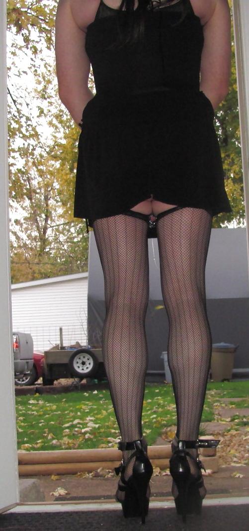14P Sissy slut in chastity anal device