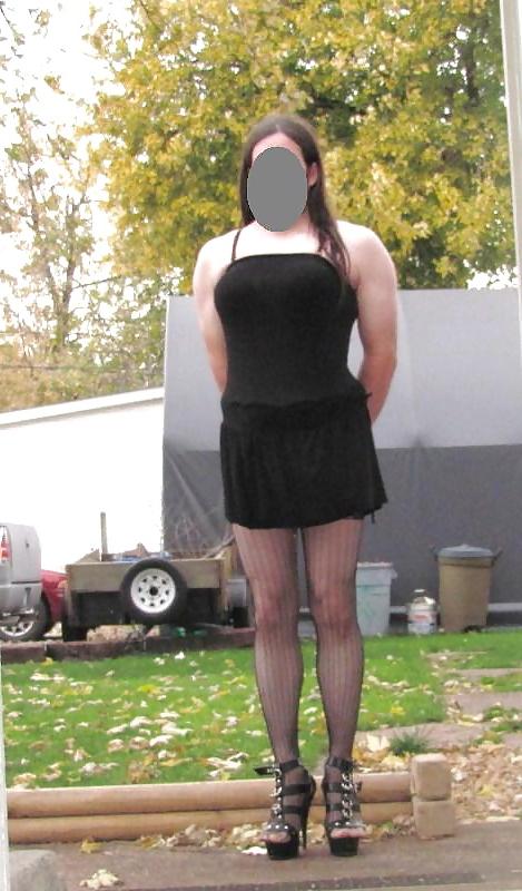 14P Sissy slut in chastity anal device