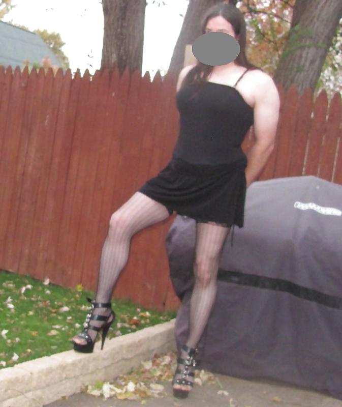 14P Sissy slut in chastity anal device