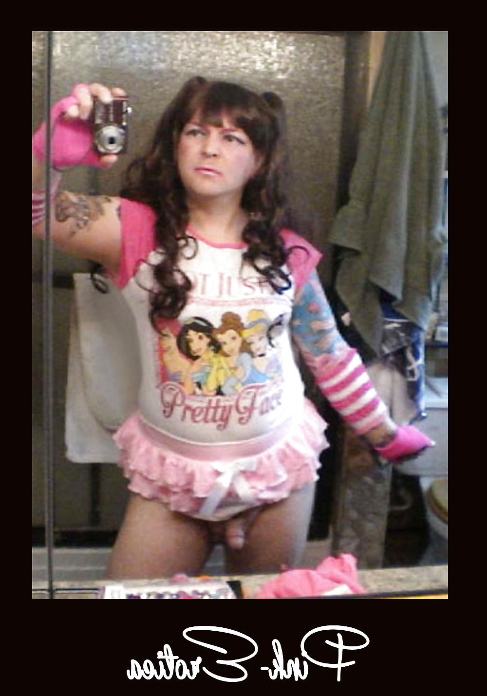 25P Pink-Erotica Sissyboy Cross Dresser Baby Gurl In Pink