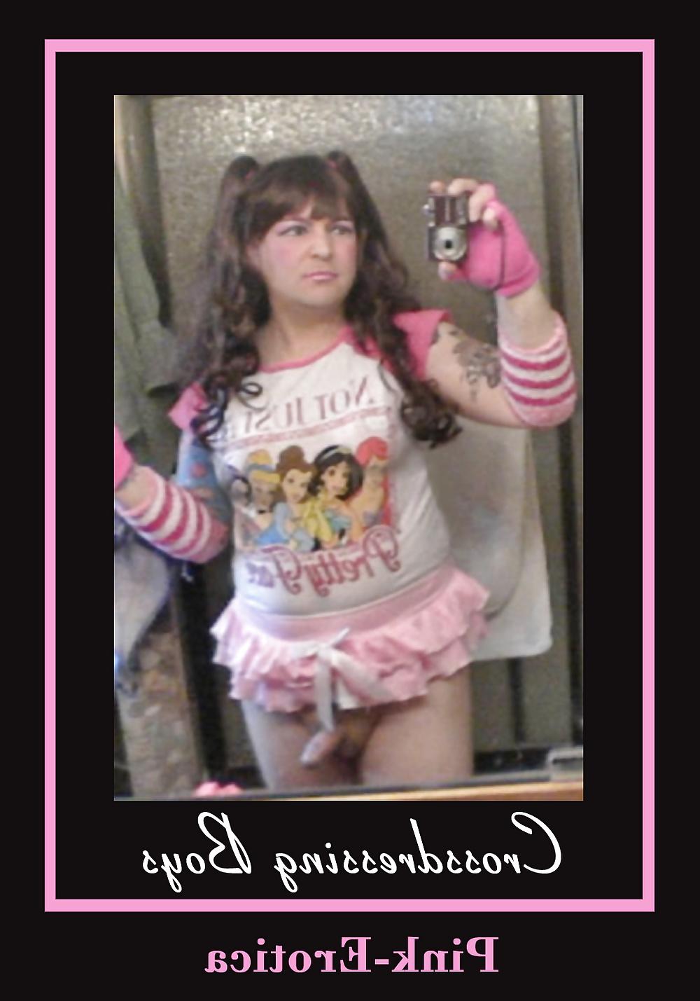 25P Pink-Erotica Sissyboy Cross Dresser Baby Gurl In Pink