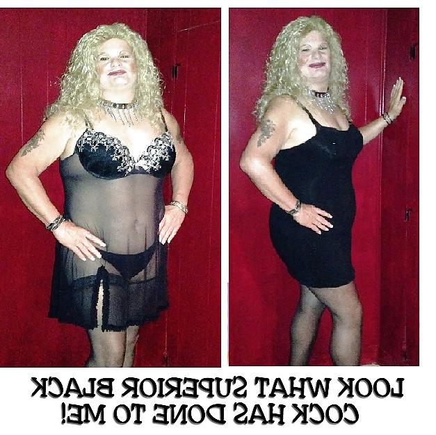 7P White sissy faggot for Superior Black Men Captions