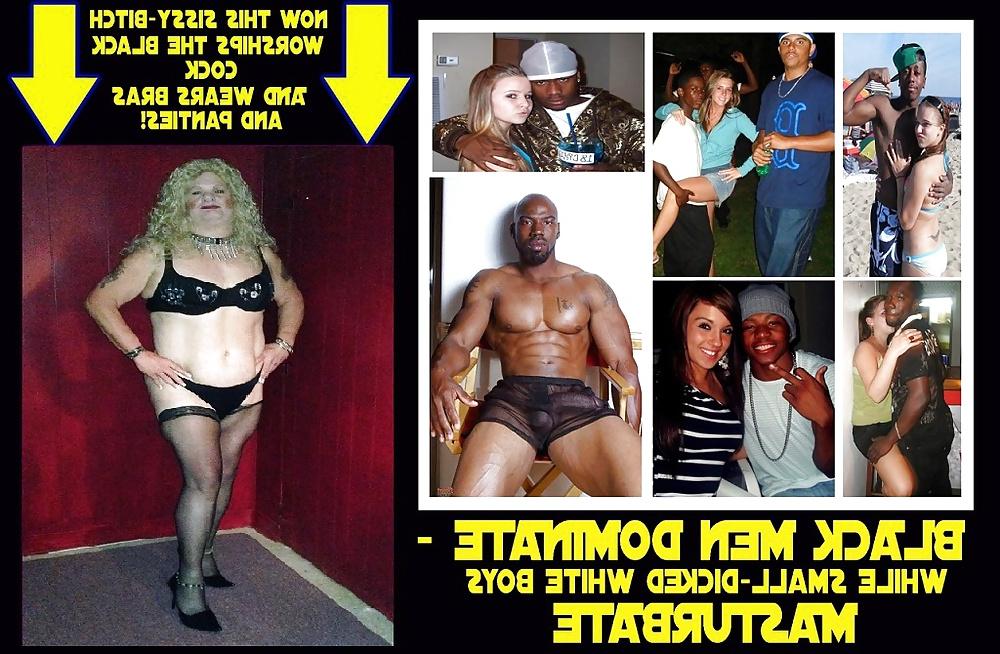 7P White sissy faggot for Superior Black Men Captions