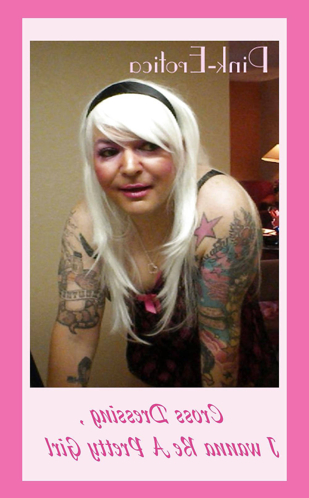 25P Pink-Erotica Sissyboy Cross Dresser Platinum Blonde Dream