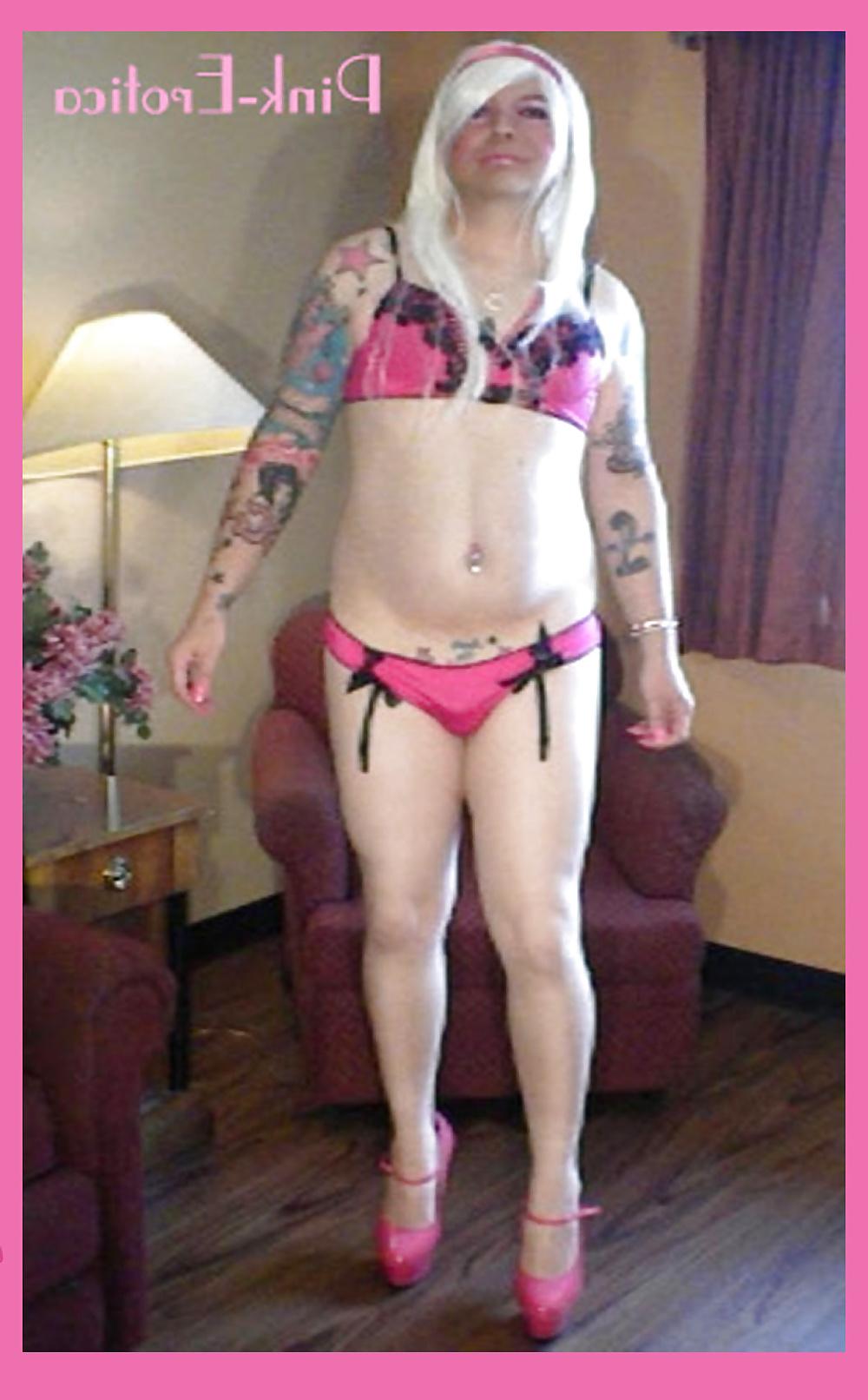 25P Pink-Erotica Sissyboy Cross Dresser Platinum Blonde Dream