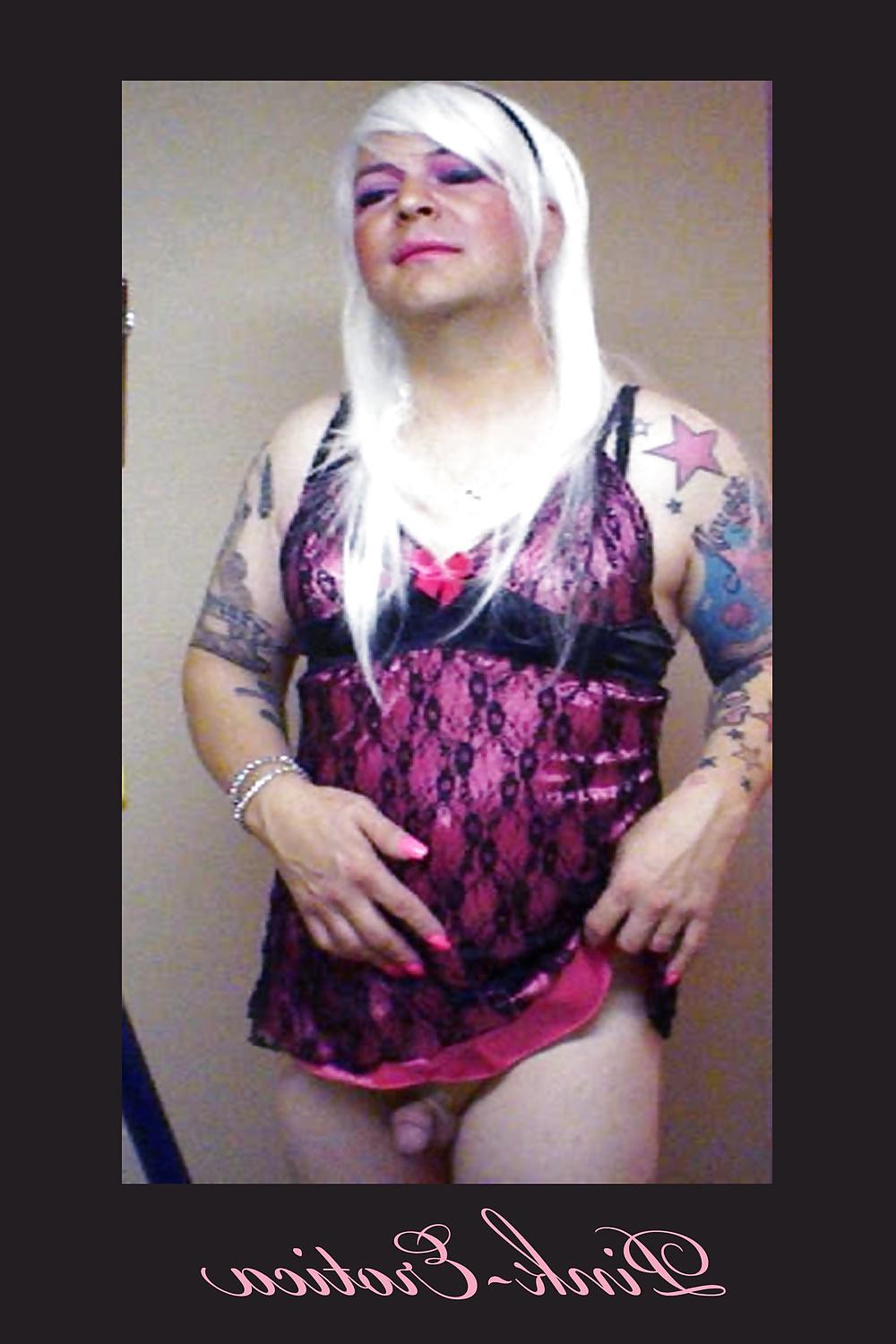 25P Pink-Erotica Sissyboy Cross Dresser Platinum Blonde Dream