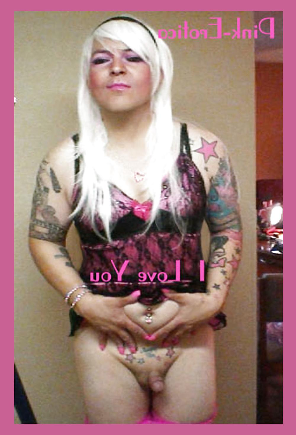 25P Pink-Erotica Sissyboy Cross Dresser Platinum Blonde Dream