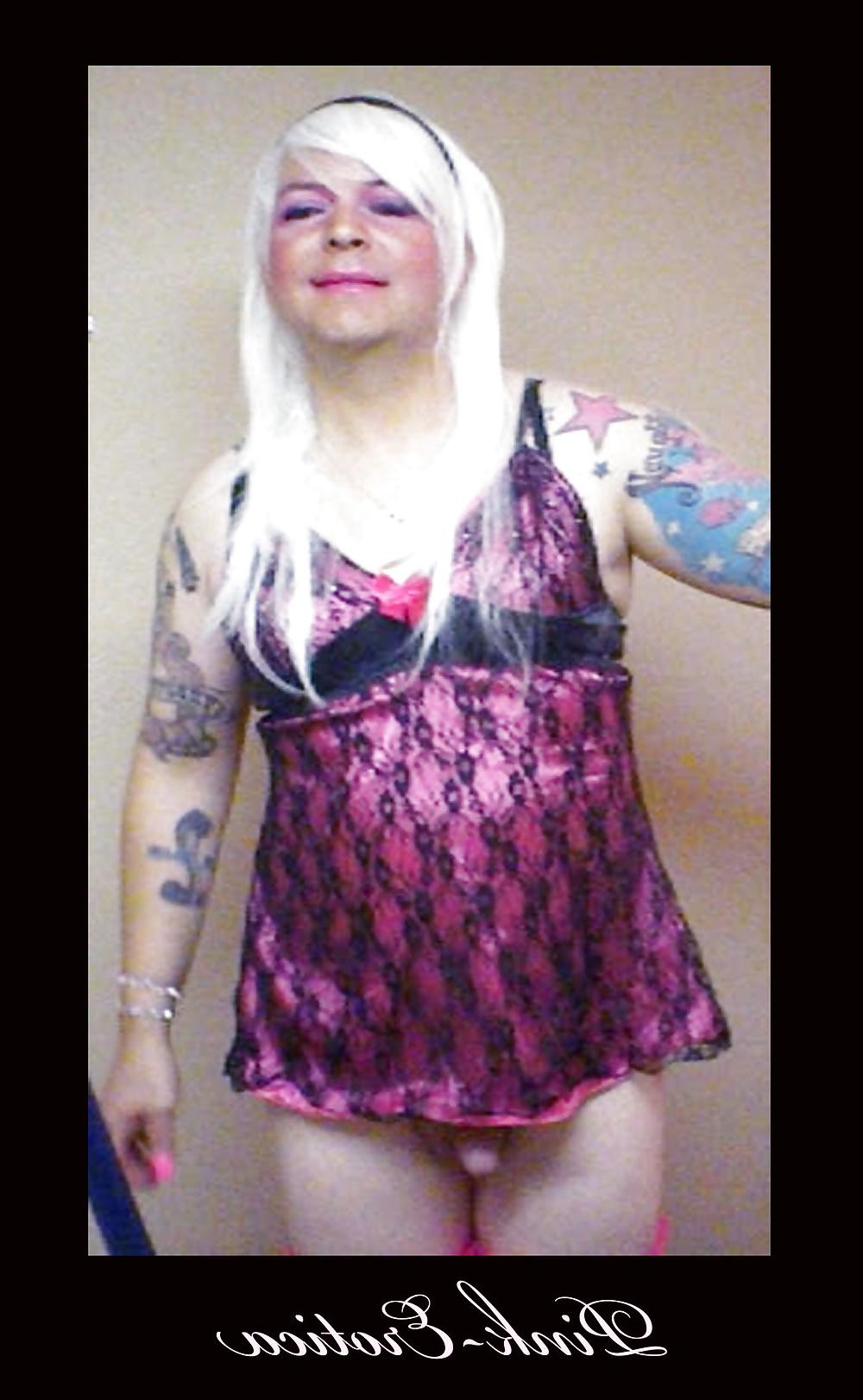 25P Pink-Erotica Sissyboy Cross Dresser Platinum Blonde Dream