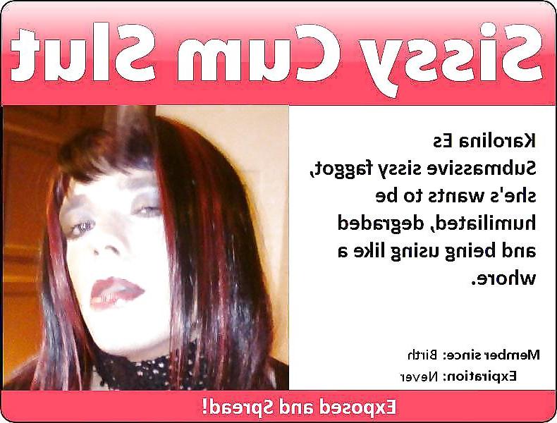 21P Exposed sissy slut karolina