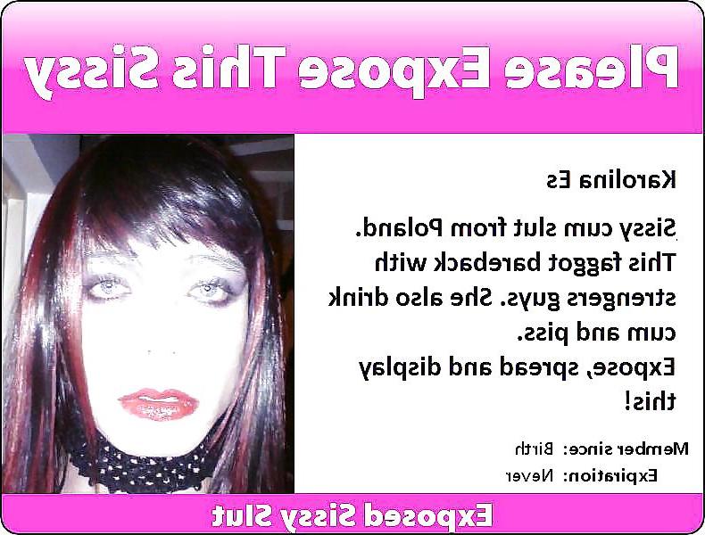 21P Exposed sissy slut karolina