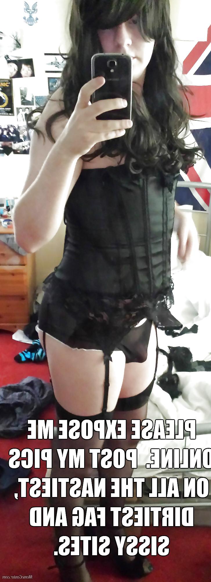 10P Sissy Slut begged me to expose her