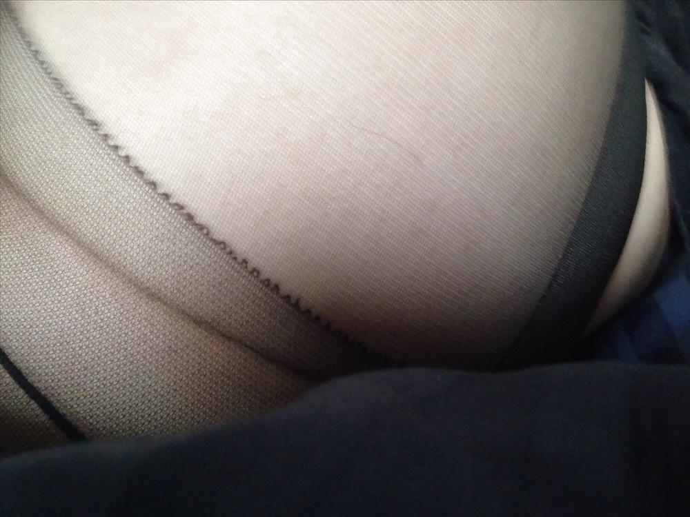 14P Fuck my sissy ass in black pantyhose