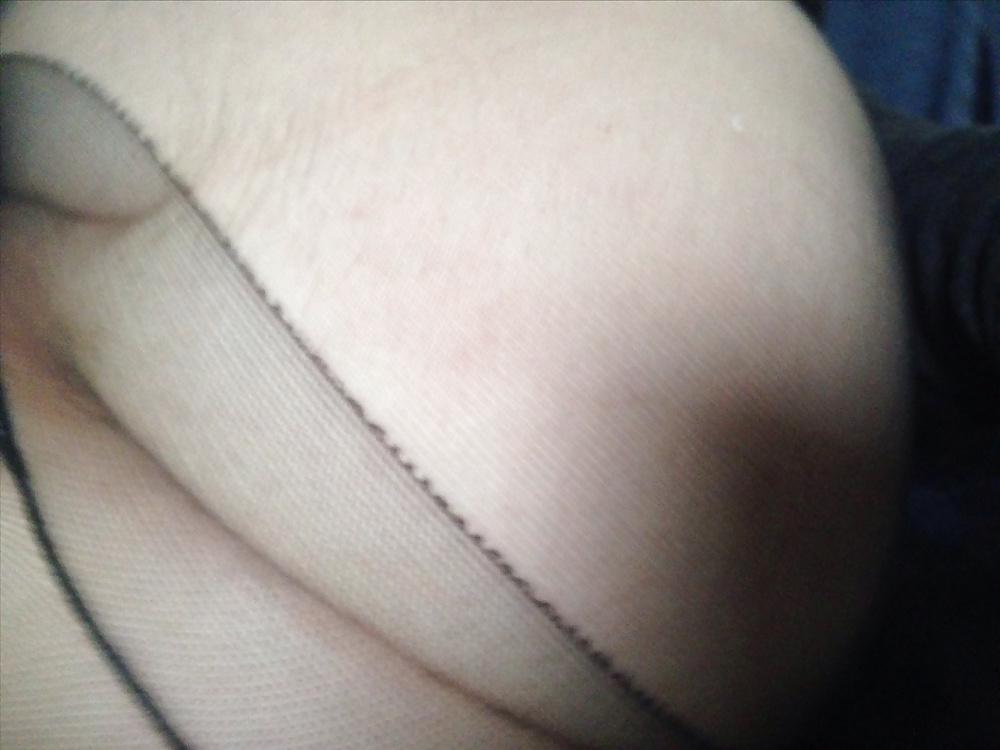 14P Fuck my sissy ass in black pantyhose