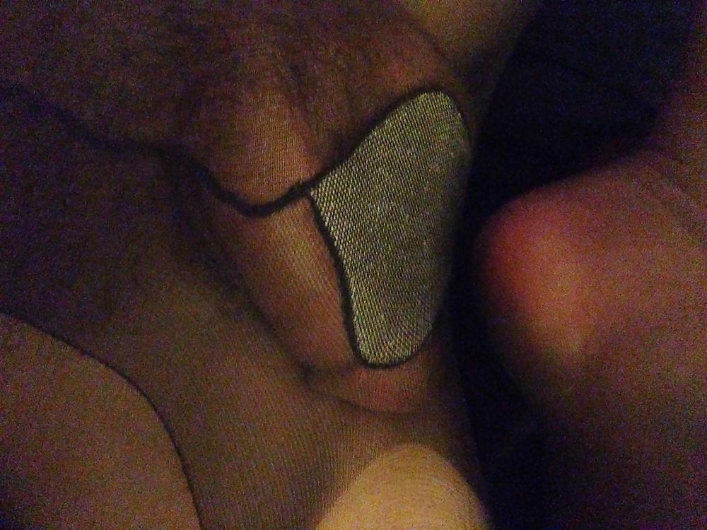 14P Fuck my sissy ass in black pantyhose