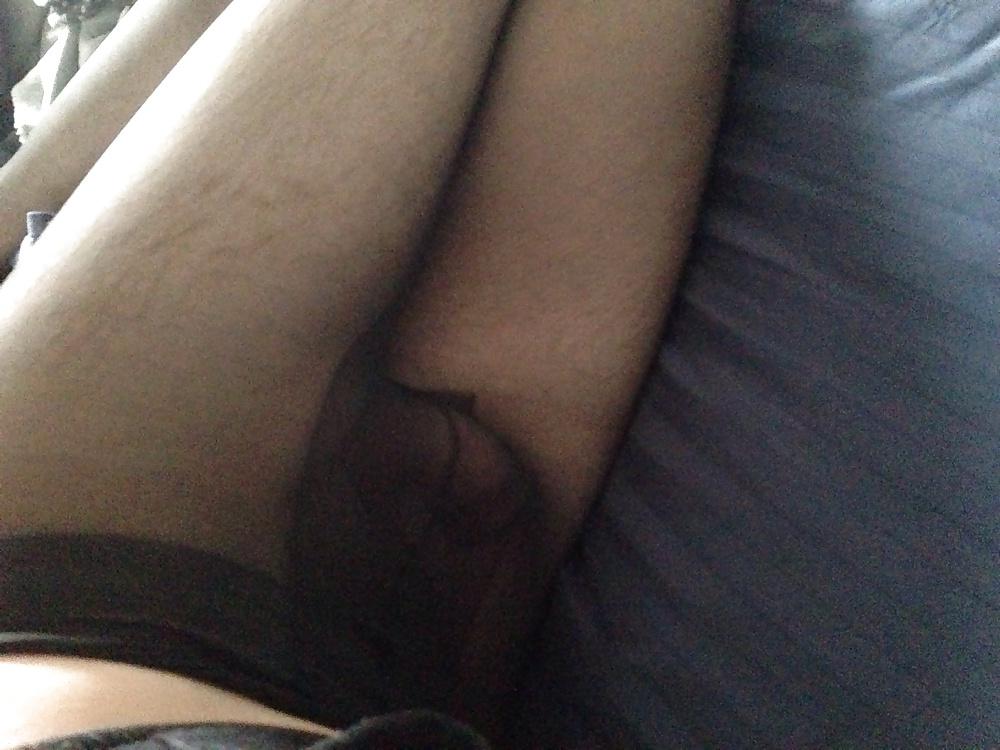 14P Fuck my sissy ass in black pantyhose