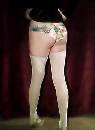 6P Sissy young white CD, nice legs and ass 3